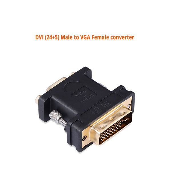 DVI (24+5) Male to VGA Female converter