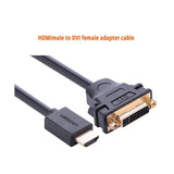 HDMI male to DVI female adapter cable
