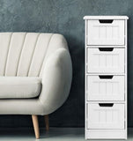 Storage Dresser Bedside Table Bathroom Stand Furniture  30cm x 30cm x 81cm Chest of Drawers