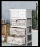 Cabinet with three Baskets Awesome Storage Drawers - White