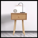 Bedside Table With Drawer one Nightstand Storage Cabinet