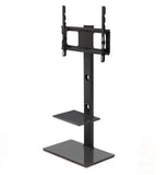 TV Stand for floor Fits 32” to 70 ” Withe shelves with Bracket Shelf Mount -STAND A L O N E