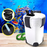 Fish Tank Filter for Aquarium-an Outside Canister with Filters 1850L/H for 350L Fish Tank  FilterUV Light with Media Kit
