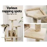 Pet 179 cm Tall Cat Kitten fun area Tree for playing Scratching, climbing Post Tower Beige scratcher