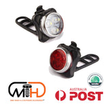 Bicycle Lights Bike Lights Front Rear Tail Light Lamp Rechargeable USB IPX4