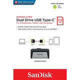 USB Drive Type-C 3.1  128GB SDDDC2-128G Dual USB Drive Type-C 3.1 SANDISK ULTRA