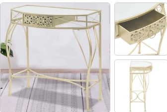 Table Stand Entrance Hall Side Table Glass And Metal