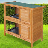 Cage 2 level Practical  Wooden Rabbit Hutch Pets huts Animal Hutch