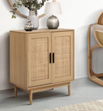 Storage Buffet Sideboard Cupboard Cabinet Rattan Storage Hallway Table Kitchen Cupboard