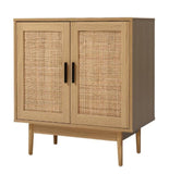 Storage Buffet Sideboard Cupboard Cabinet Rattan Storage Hallway Table Kitchen Cupboard