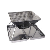 BBQ use with Charcoal to Grill and Foldable easy carry and fold away Barbecue Portable Outdoor BBQ Camping Picnic (idro)