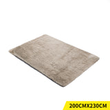 Rug Soft Rug Shaggy Floor Confetti Rug Home Decor 230 x 200cm Tan (IDRO)