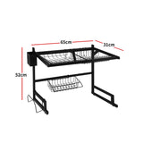 Dish Rack Dish Drying Rack 2 Level 65CM Over Sink Stainless Steel Dish Drainer Organizer  ( IDRO )