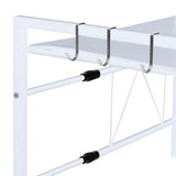 Storage Rack Storage Over Microwave Oven Shelf Kitchen Organiser Storage Rack Holder Adjustable White ( IDRO )