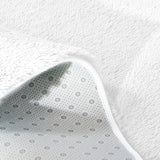 Rug Soft Rug Shaggy Confetti Rug Carpet Home Decor 200x230cm White (IDRO)