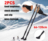 Stick Adjustable Hiking Trekking Walking X2 (a pair)