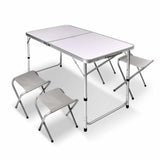 Portable Table Practical And Chairs Set Folding Metal