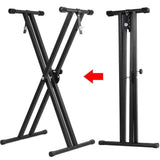 Stand for K e y b o a r d With Adjustable Height And Folding