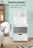 Stand Side Table Bed site With Extra Shelf  jolwhitop