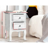 Side Tables Classic Store or décor with Drawers White