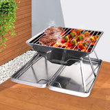 BBQ use with Charcoal to Grill and Foldable easy carry and fold away Barbecue Portable Outdoor BBQ Camping Picnic (idro)