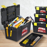 Toolbox Set 3 Piece Tool Set Organiser Trays Chest DIY Garage Toolbox Case Storage Bag (idro)