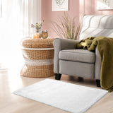 Rug Soft Rug Shaggy  Home Decor 80x120cm White (IDRO)