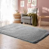 Rug Soft Rug Shaggy Floor soft Confetti Rug Carpet Home Decor 230 x 200cm Grey (IDRO)