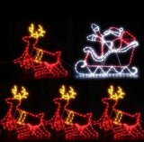 Christmas Decor  LED  Motif Light style Rope Reindeer Waterproof Colourful Xmas