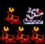 Christmas Decor  LED  Motif Light style Rope Reindeer Waterproof Colourful Xmas