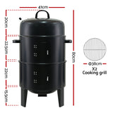 Grill plus Smoker Roaster Fry Steamer All in One - PORTABLE