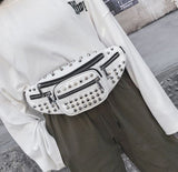 FUnny Pack Purse Waist Rivets Packs Waist Bag Chest Belt Bag Hand Bag OBER