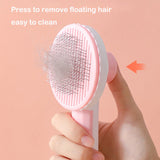 Pet Brush Pet Hair Grooming Cat Brush- PUSH AND CLEAN system -Dog Comb Slicker Brush For Cat Dog