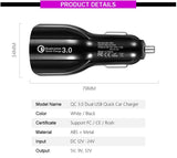 Car Charger Adapter Super-fast Charging Portable Smart Dual USB Mobile (idro)