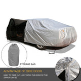 Waterproof Adjustable Large Car Covers Rain Sun Dust UV Proof Protection 3XL (idro)