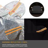 Waterproof Adjustable Large Car Covers Rain Sun Dust UV Proof Protection 3XL (idro)