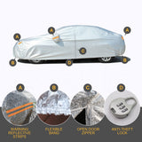Waterproof Adjustable Large Car Covers Rain Sun Dust UV Proof Protection 3XL (idro)
