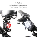 Bicycle Lights Bike Lights Front Rear Tail Light Lamp Rechargeable USB IPX4