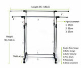 Metal Hanger Garments Portable Adjustable For Clothing Garments Drying Rack Hanger
