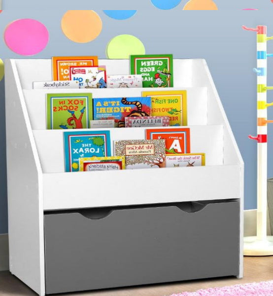 Kids Storage Kids furniture Children's Bookcase Organiser Shelf kids Wooden White