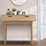 Storage Buffet Sideboard Cupboard Cabinet Rattan Storage Hallway Tables Drawers
