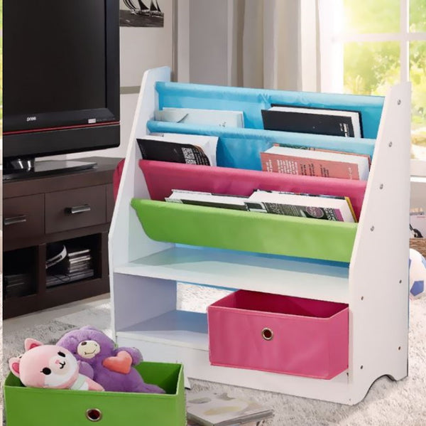 Kids Storage Children Storage Bookcase Toy Organiser Rack (idro)