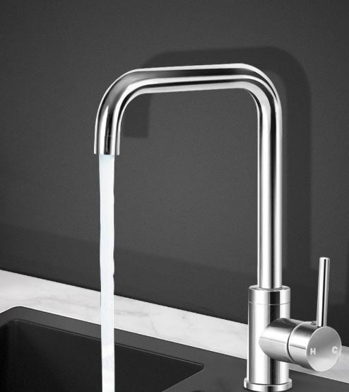 Water Tap Mixer Tap Kitchen Faucet Tap Swivel  WELS Silver