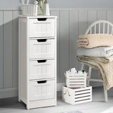 Storage Dresser Bedside Table Bathroom Stand Furniture  30cm x 30cm x 81cm Chest of Drawers