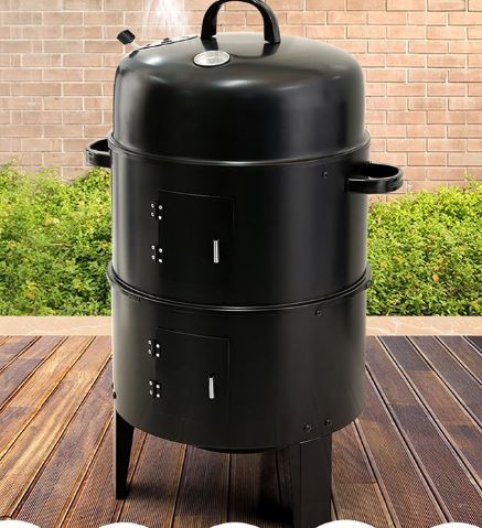 Grill plus Smoker Roaster Fry Steamer All in One - PORTABLE